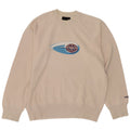 Gas Mens Graphic Sweatshirt Jumper Medium Off White Cotton