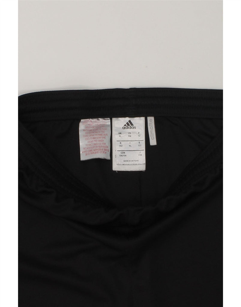 ADIDAS Boys Climalite Sport Shorts 11-12 Years Black Polyester | Vintage Adidas | Thrift | Second-Hand Adidas | Used Clothing | Messina Hembry 