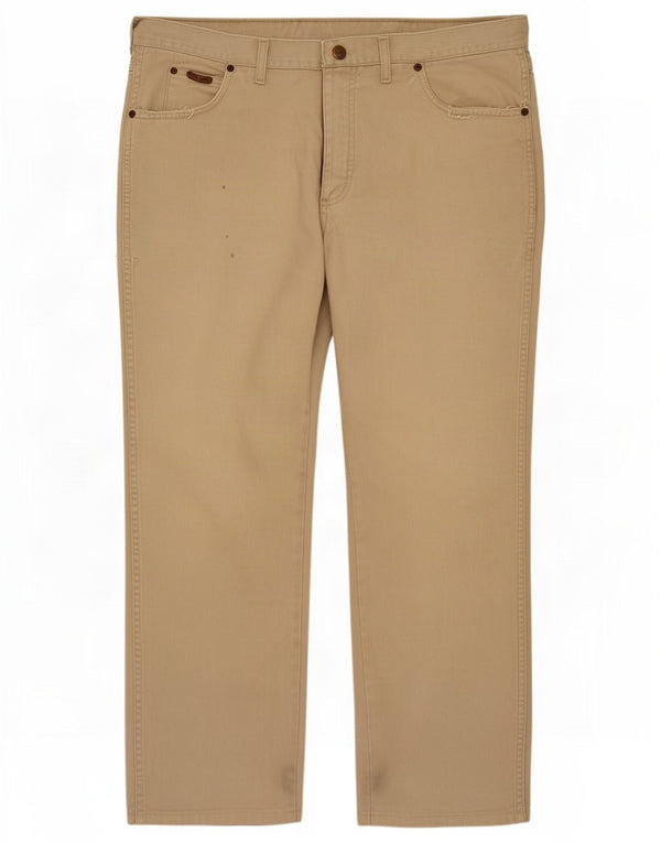 Wrangler Mens Straight Jeans W36 L29 Beige