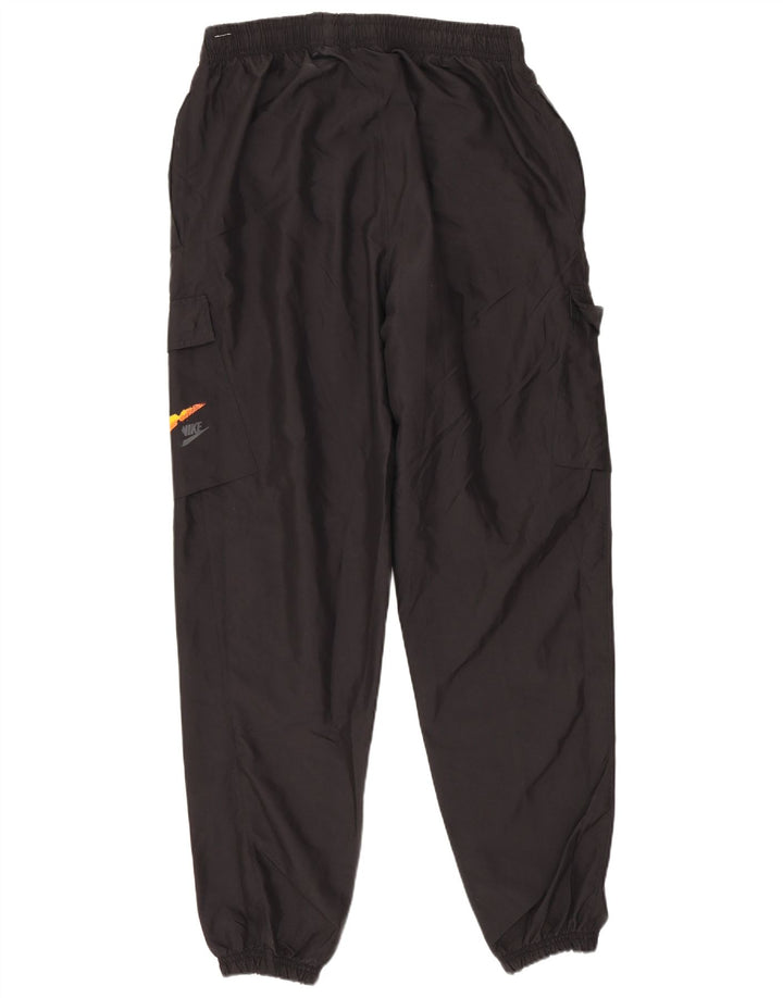 NIKE Mens Graphic Cargo Tracksuit Trousers Joggers Medium Black Polyester
