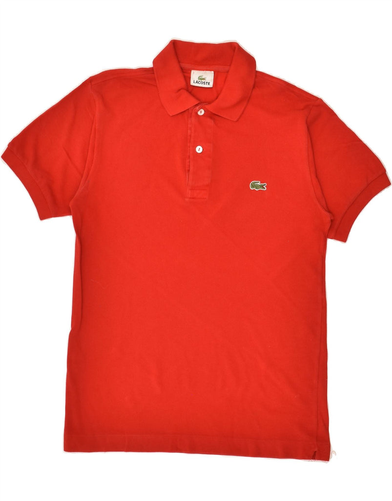 LACOSTE Mens Polo Shirt Size 2 XS Red Cotton | Vintage Lacoste | Thrift | Second-Hand Lacoste | Used Clothing | Messina Hembry 