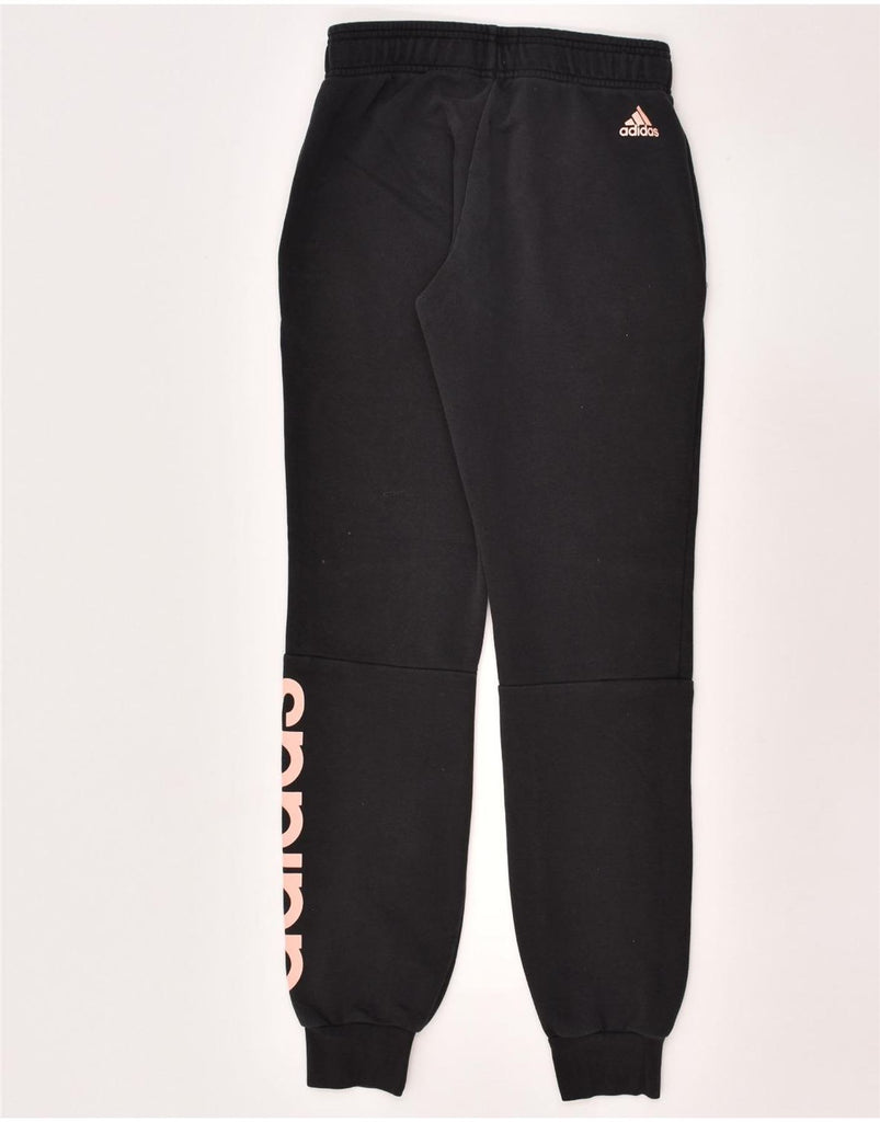 ADIDAS Womens Graphic Tracksuit Trousers Joggers UK 4 XS Black | Vintage Adidas | Thrift | Second-Hand Adidas | Used Clothing | Messina Hembry 