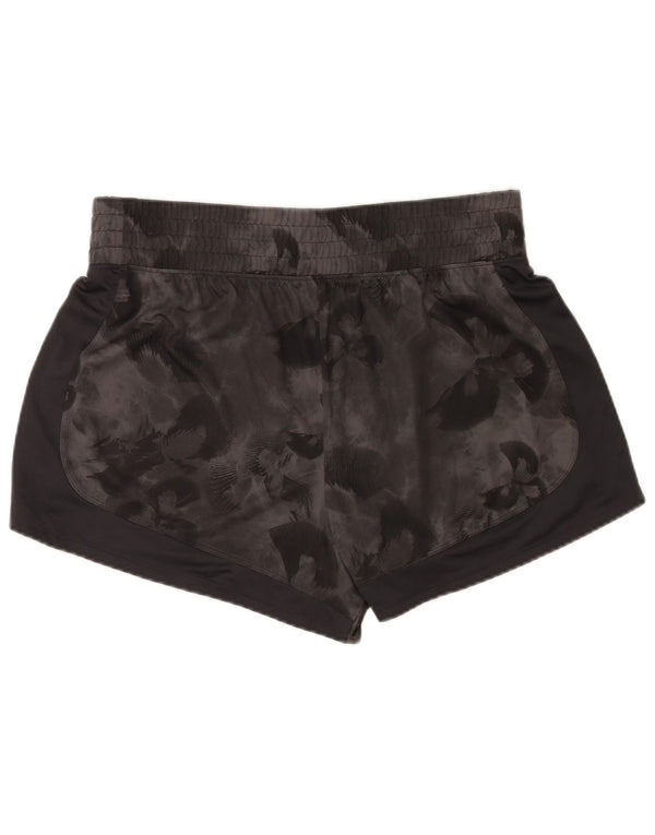 Adidas Womens Sport Shorts UK 20/22 XL  Black Floral Sports