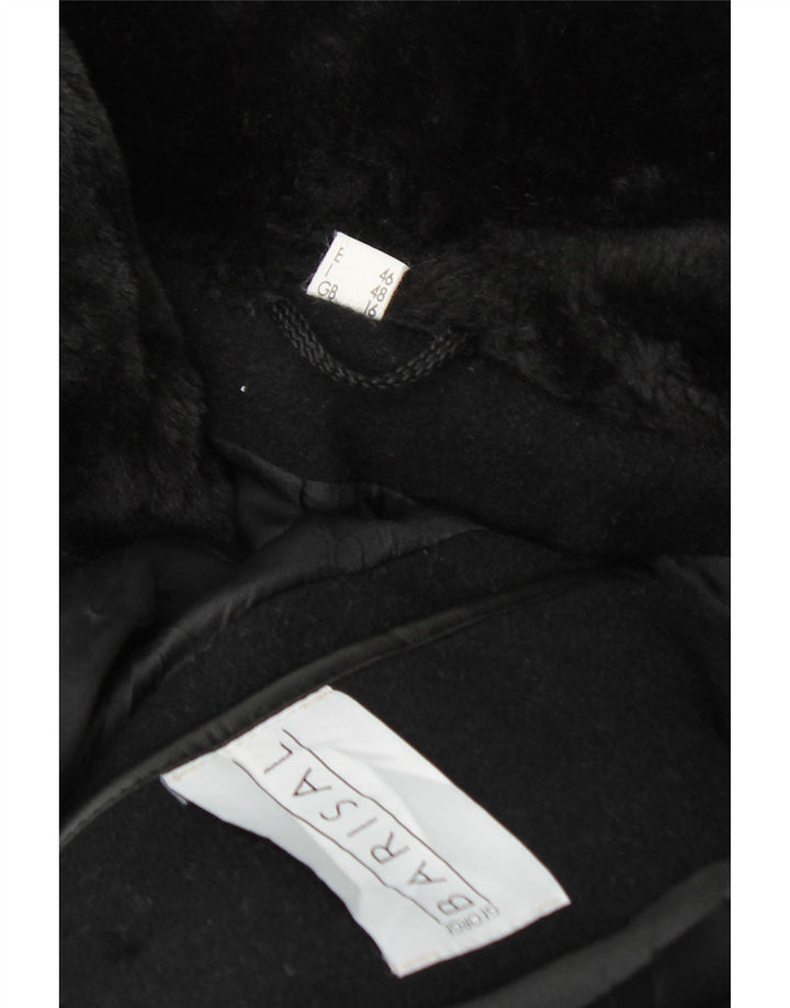 Barisal Womens Oversized Overcoat UK 16 Large Black Wool