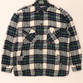 ACTIVE Mens Flannel Shirt Large Green Check Vintage Active and Second-Hand Active from Messina Hembry 