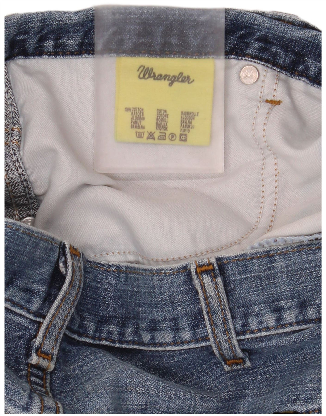 Wrangler Mens Alaska Straight Jeans W34 L30 Blue Cotton