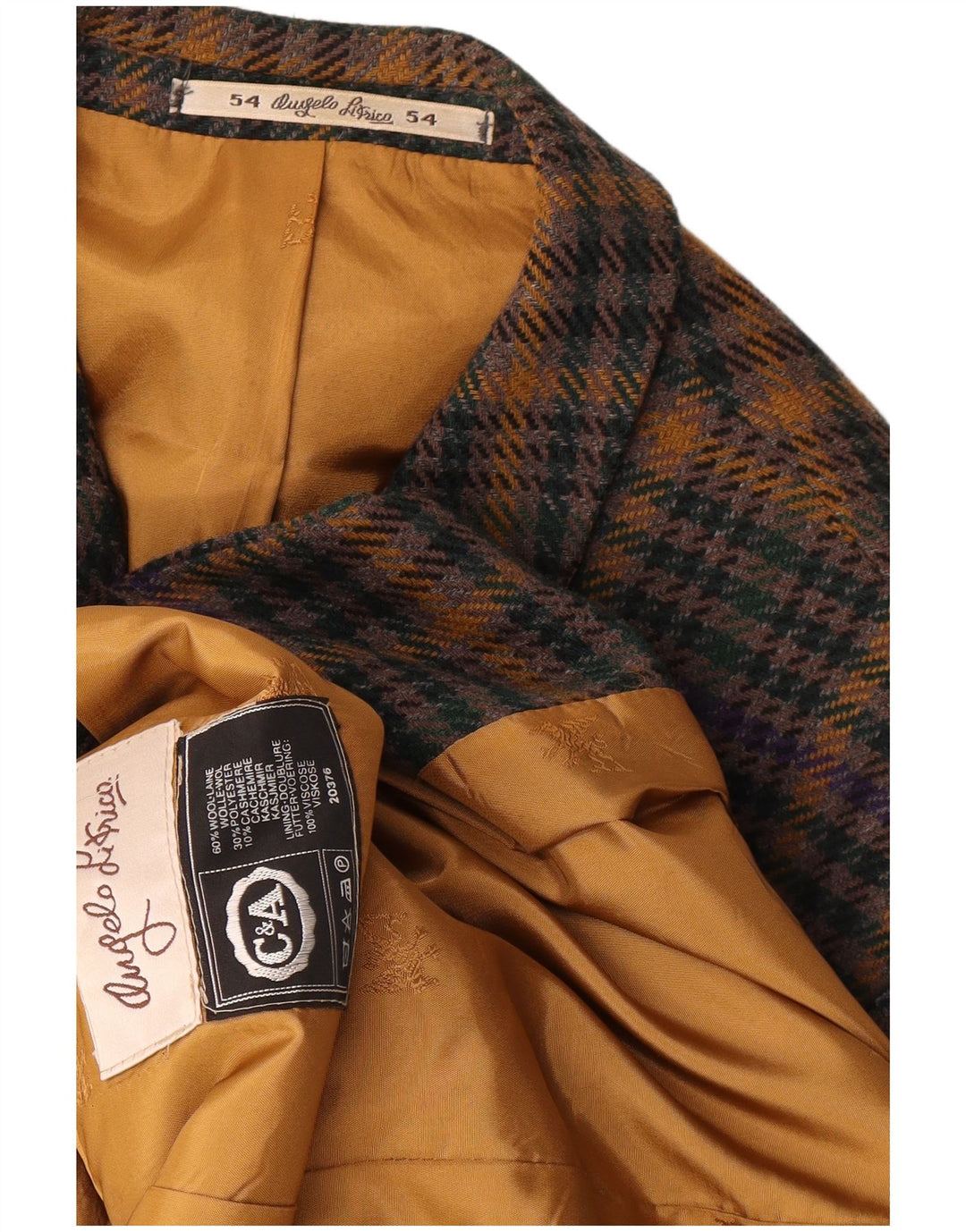 Angelo Litrico Mens Blazer Jacket EU 54 2XL Multicoloured Houndstooth