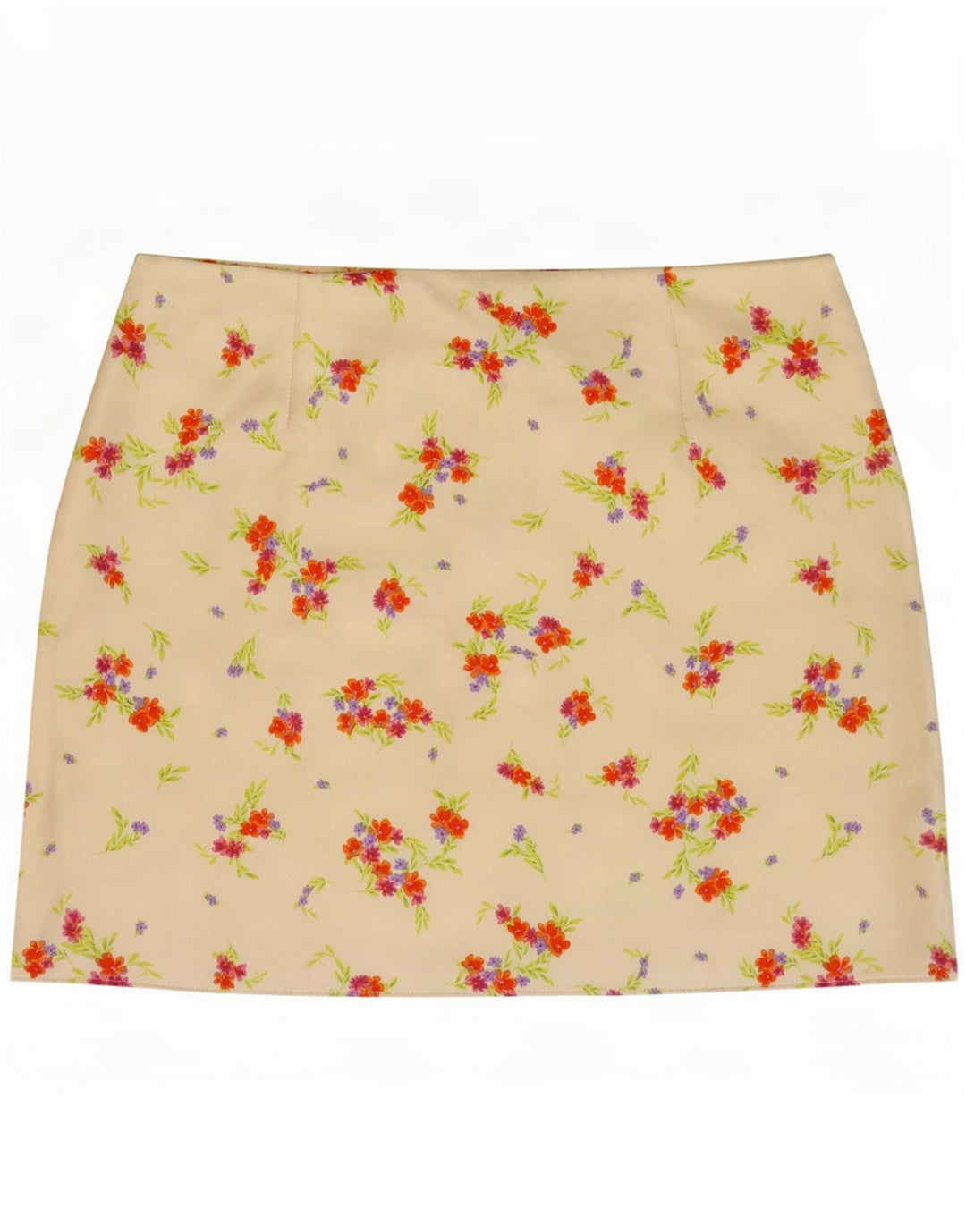 Zara Womens Mini Skirt Medium W28 White Floral Polyester