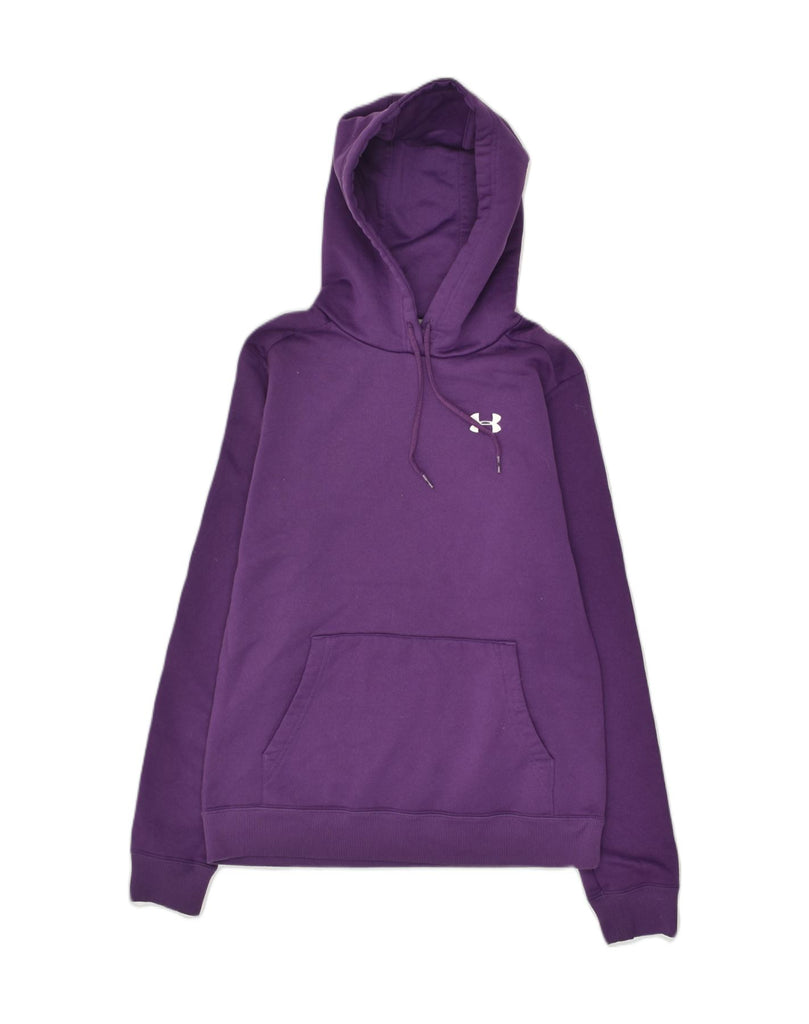 UNDER ARMOUR Womens Hoodie Jumper UK 6 XS Purple Polyester | Vintage Under Armour | Thrift | Second-Hand Under Armour | Used Clothing | Messina Hembry 