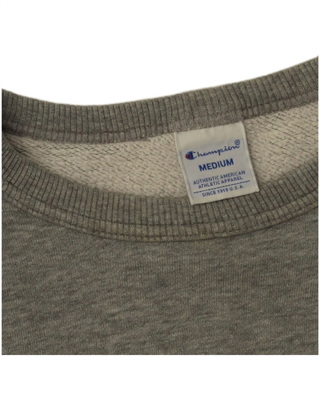 Champion Womens Sweatshirt Jumper UK 14 Medium Grey Flecked