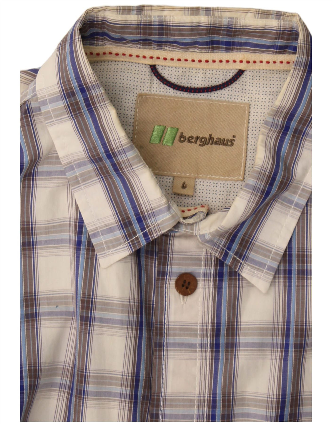 Berghaus Mens Short Sleeve Short Sleeve Shirt Large Blue Check
