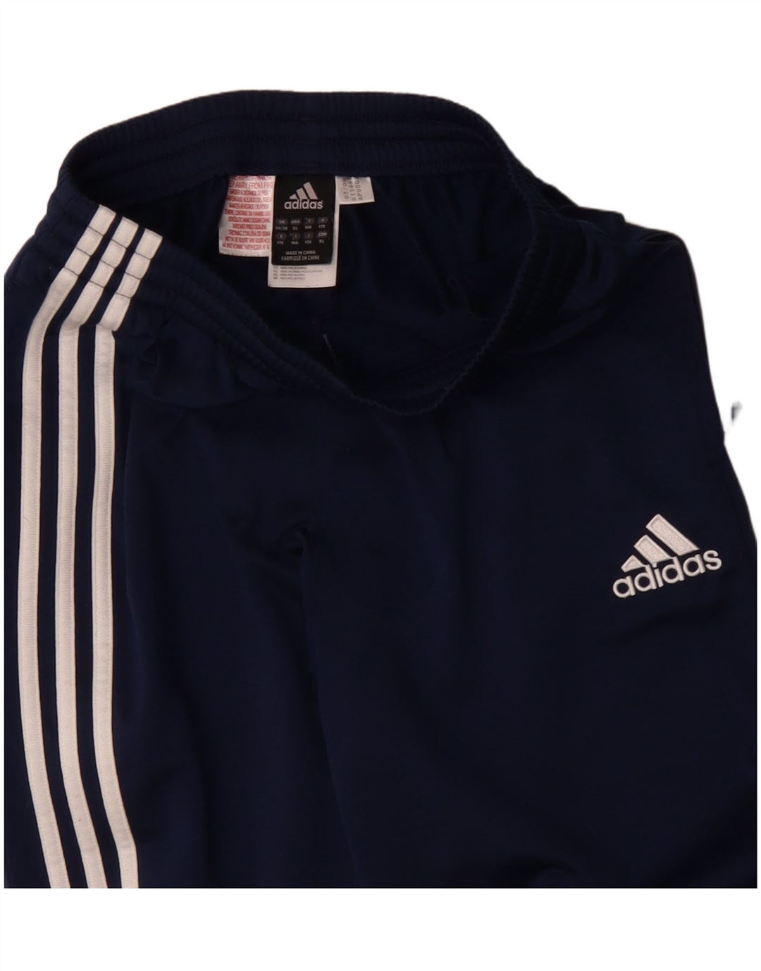 Adidas Boys Tracksuit Trousers Joggers 15-16 Years  Navy Blue Polyester