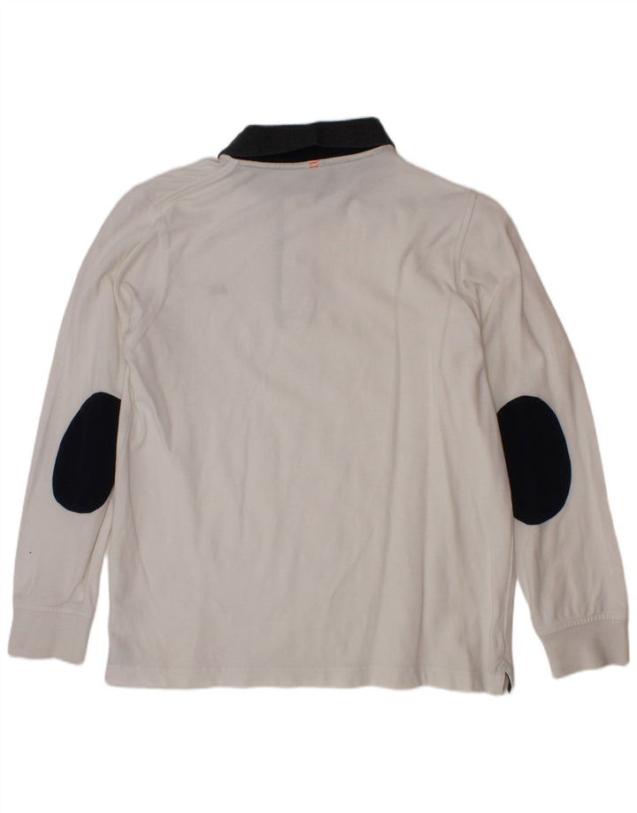 Sun68 Boys Long Sleeve Polo Shirt 9-10 Years White