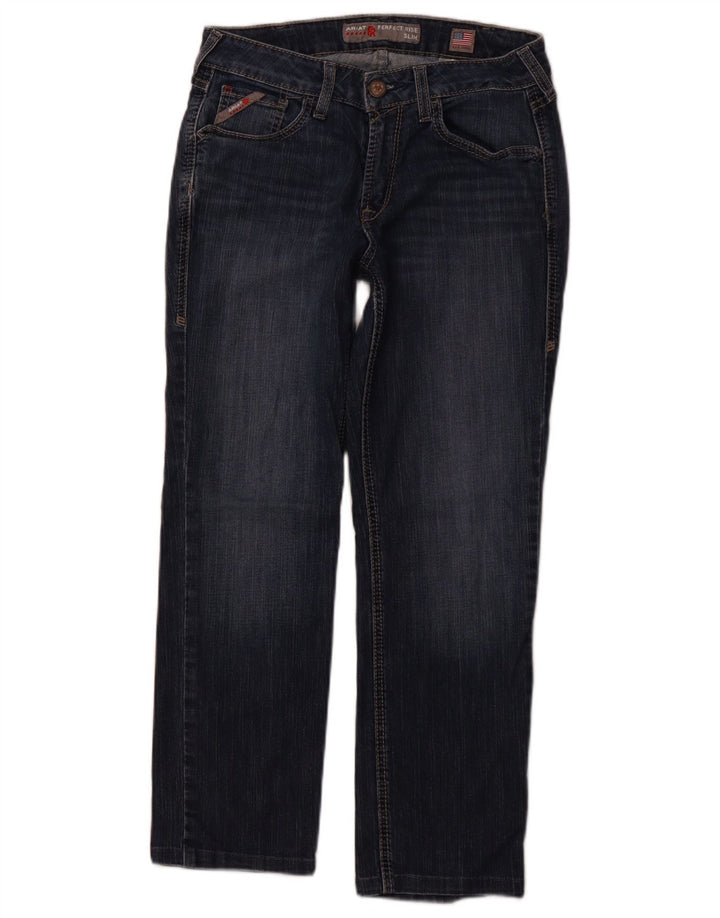 ARIAT Womens Slim Jeans W27 L26 Navy Blue Cotton