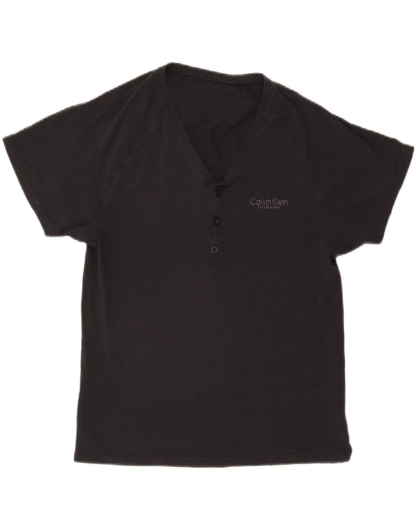 Calvin Klein Mens T-Shirt Top Large Black Cotton