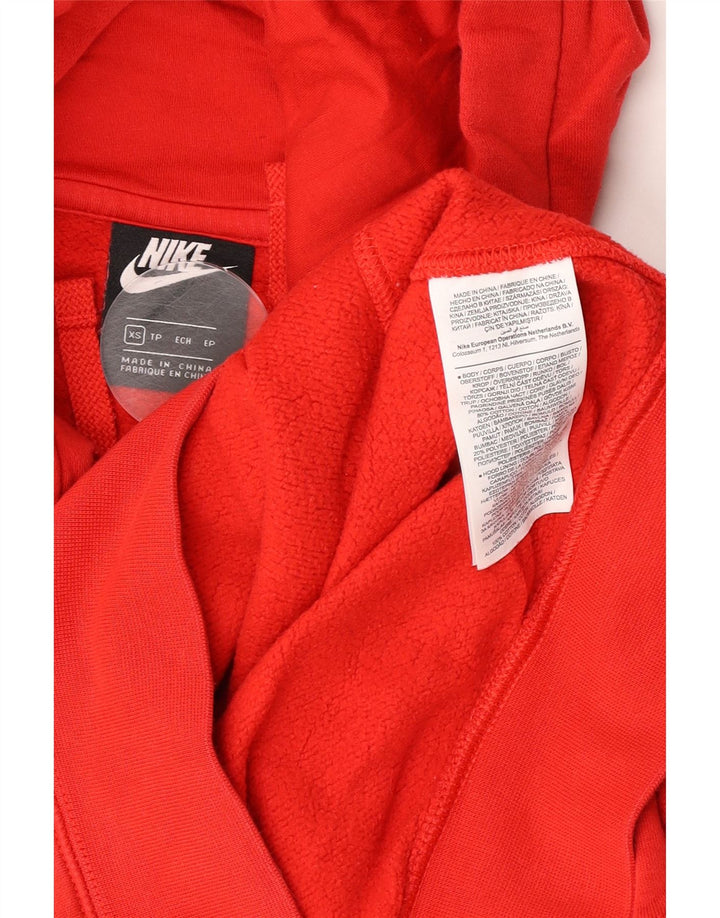 Nike Mens Hoodie Jumper XS Red Cotton