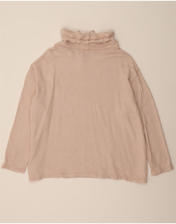 CHAPS Womens Oversized Roll Neck Sweatshirt Jumper UK 18 XL Beige Cotton Vintage Chaps and Second-Hand Chaps from Messina Hembry 