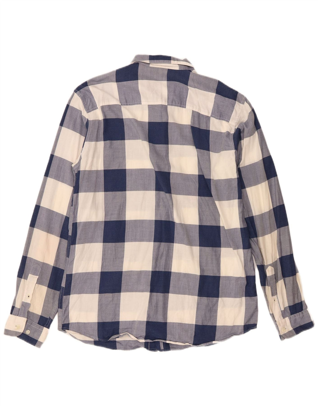 Jack & Jones Mens Slim Fit Flannel Shirt Large Blue Check Cotton