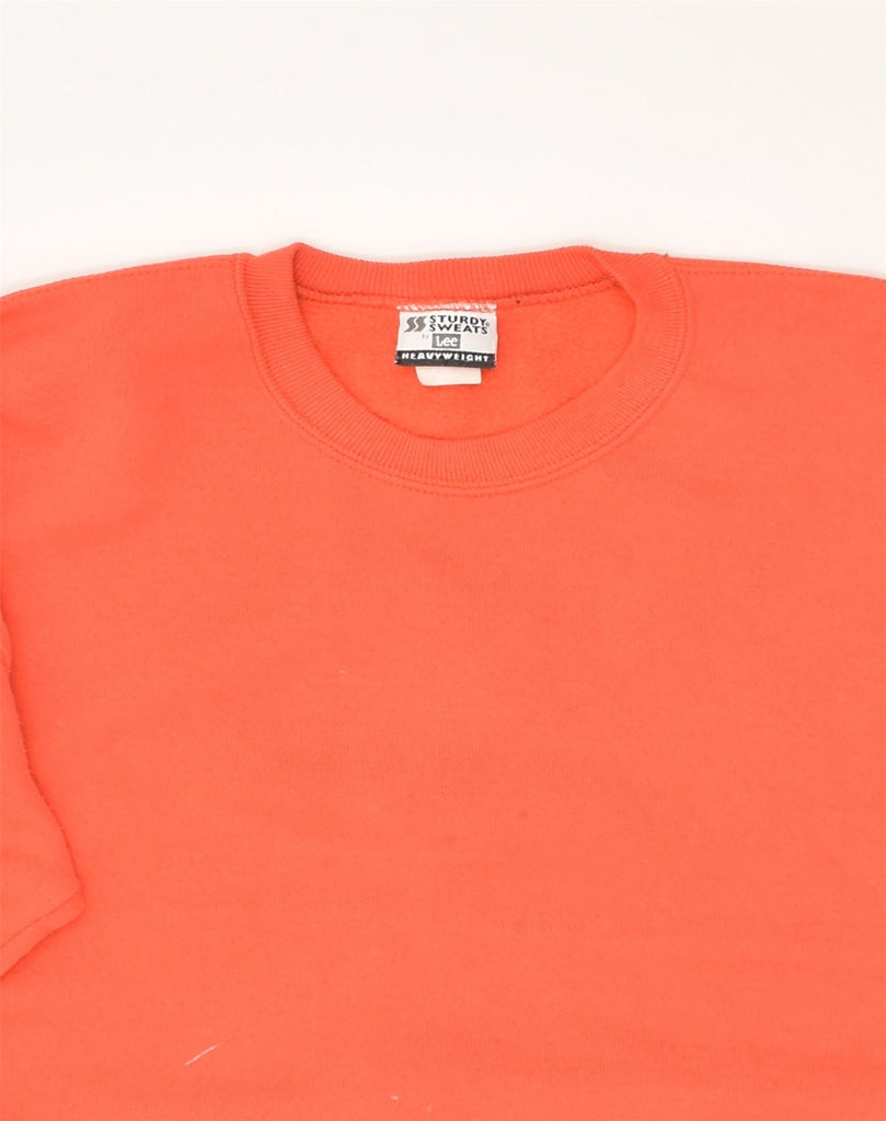 LEE Mens Sweatshirt Jumper XL Orange Cotton | Vintage Lee | Thrift | Second-Hand Lee | Used Clothing | Messina Hembry 