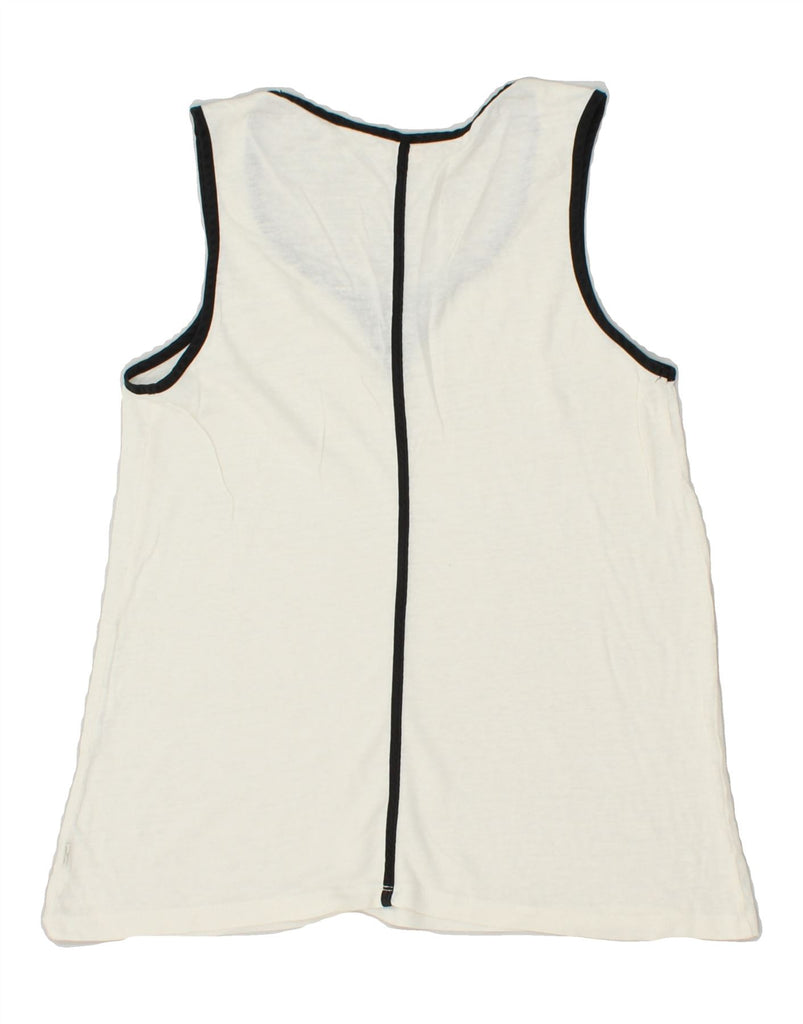 LEVI'S Womens See Through Vest Top UK 4 XS White | Vintage Levi's | Thrift | Second-Hand Levi's | Used Clothing | Messina Hembry 