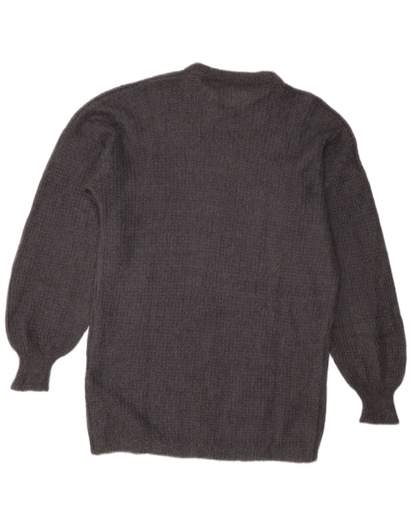 Vintage Womens Crew Neck Jumper Sweater UK 16 Large Grey