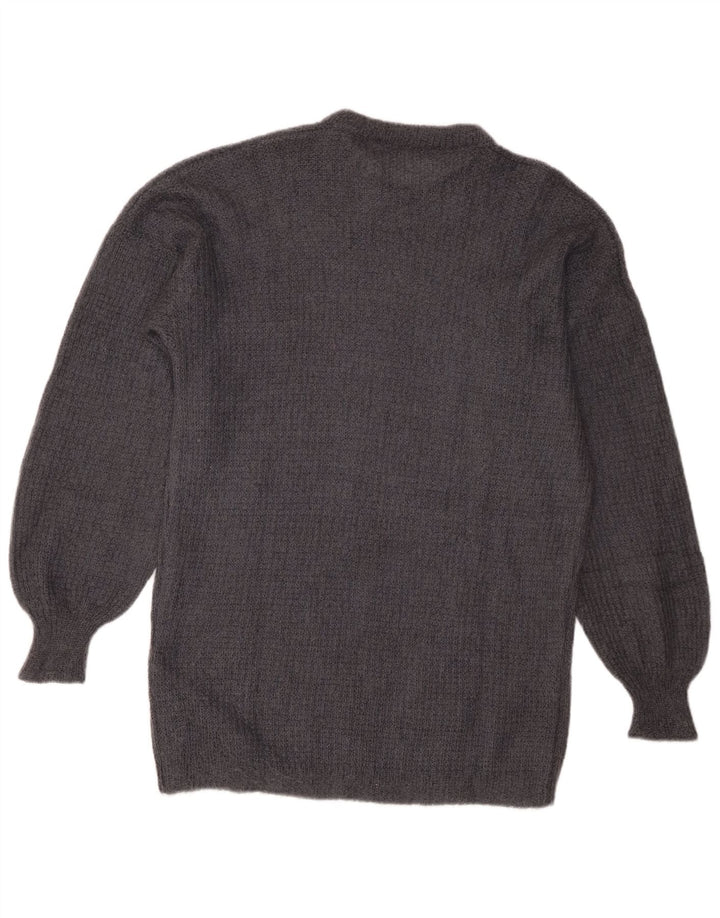 Vintage Womens Crew Neck Jumper Sweater UK 16 Large Grey