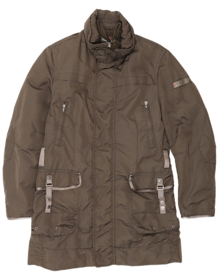 PEUTEREY Mens Padded Coat UK 36 Small Grey Polyamide