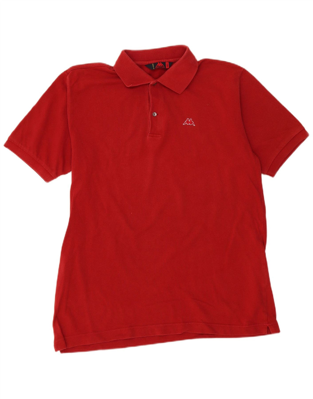 Kappa Mens Polo Shirt Large Red Cotton