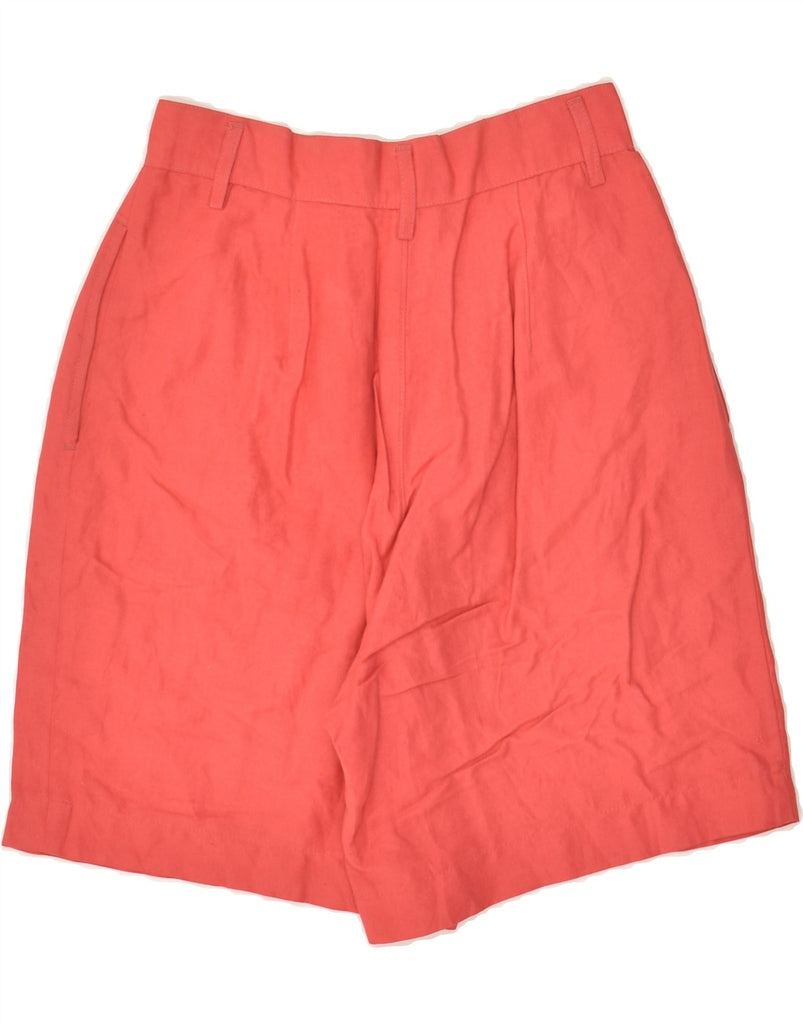 BENETTON Womens Pegged Chino Shorts IT 40 Small W26 Red Viscose | Vintage Benetton | Thrift | Second-Hand Benetton | Used Clothing | Messina Hembry 