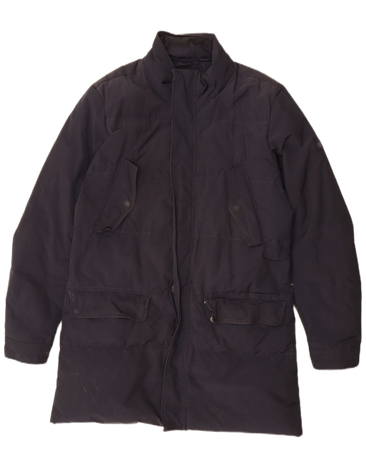Woolrich Mens Padded Coat UK 38 Medium Navy Blue