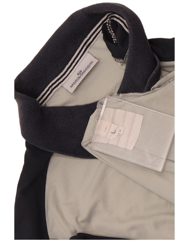 Sergio Tacchini Mens Polo Shirt Large Grey Colourblock