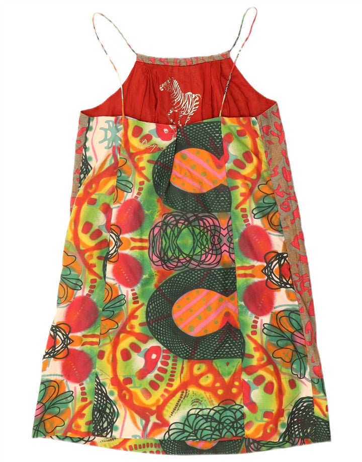 Desigual Womens Abstract Pattern Sundress EU 42 Large Multicoloured