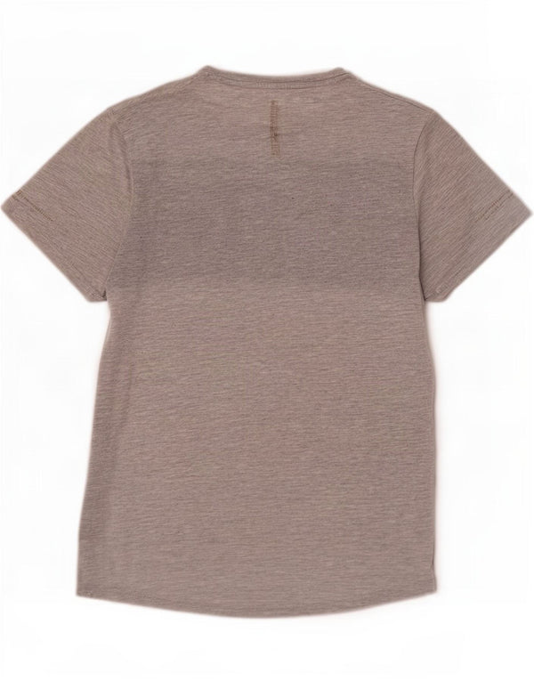 Superdry Mens Graphic T-Shirt Top Large Grey Colourblock Polyester