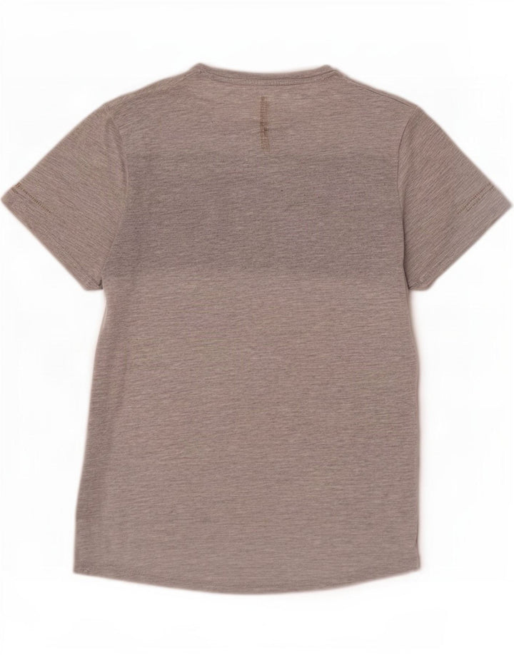Superdry Mens Graphic T-Shirt Top Large Grey Colourblock Polyester