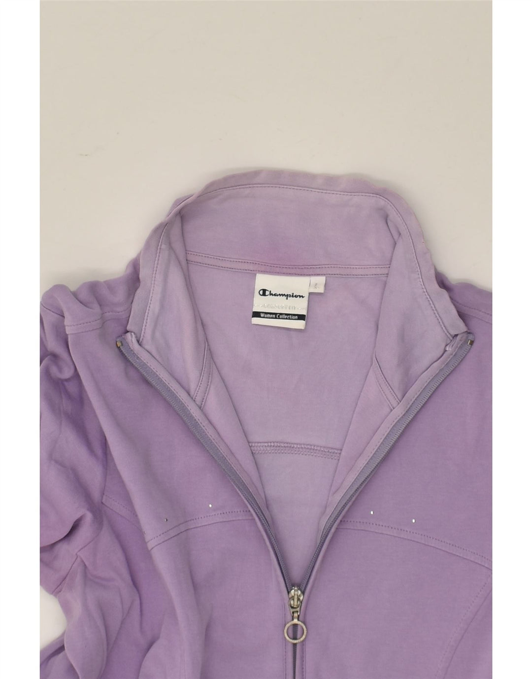 CHAMPION Womens Tracksuit Top Jacket UK 16 Large Purple | Vintage Champion | Thrift | Second-Hand Champion | Used Clothing | Messina Hembry 