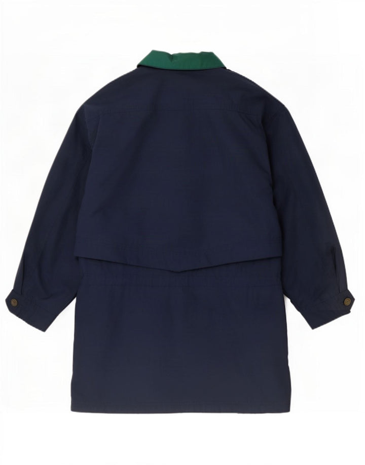 St. Bernard Womens Oversized Raincoat UK 10 Small Navy Blue Polyester