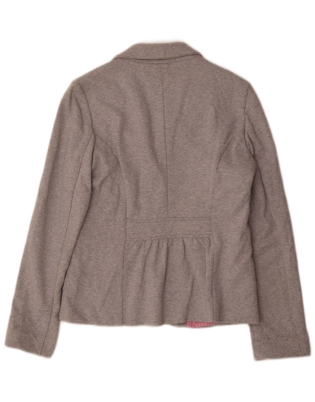 Gant Womens 3 Button Blazer Jacket UK 14 Large Grey Cotton