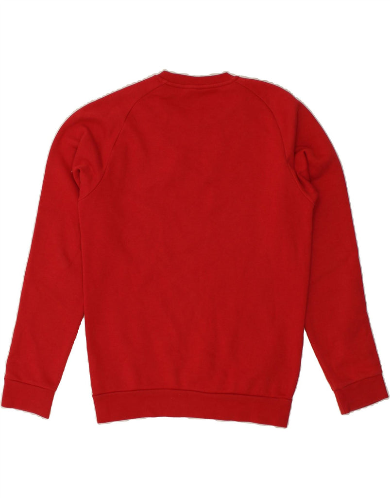 ADIDAS Mens Sweatshirt Jumper Small Red Cotton Vintage Adidas and Second-Hand Adidas from Messina Hembry 