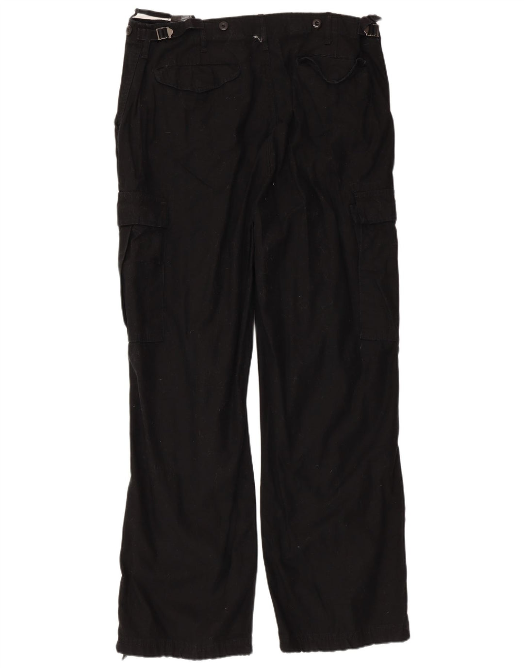 Brandit Mens Straight Cargo Trousers 3XL W40 L32 Black Cotton
