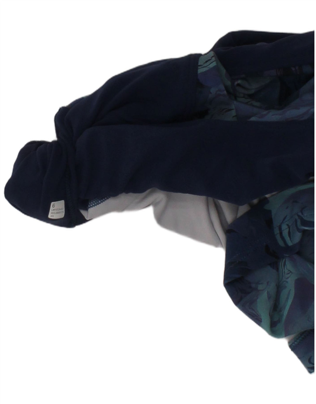 Lululemon Womens Sport Bra Top US 6 Medium Blue Floral