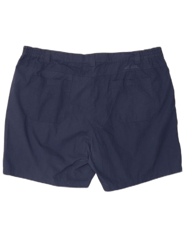 Mountain Warehouse Womens High Waist Casual Shorts W44 3XL Navy Blue