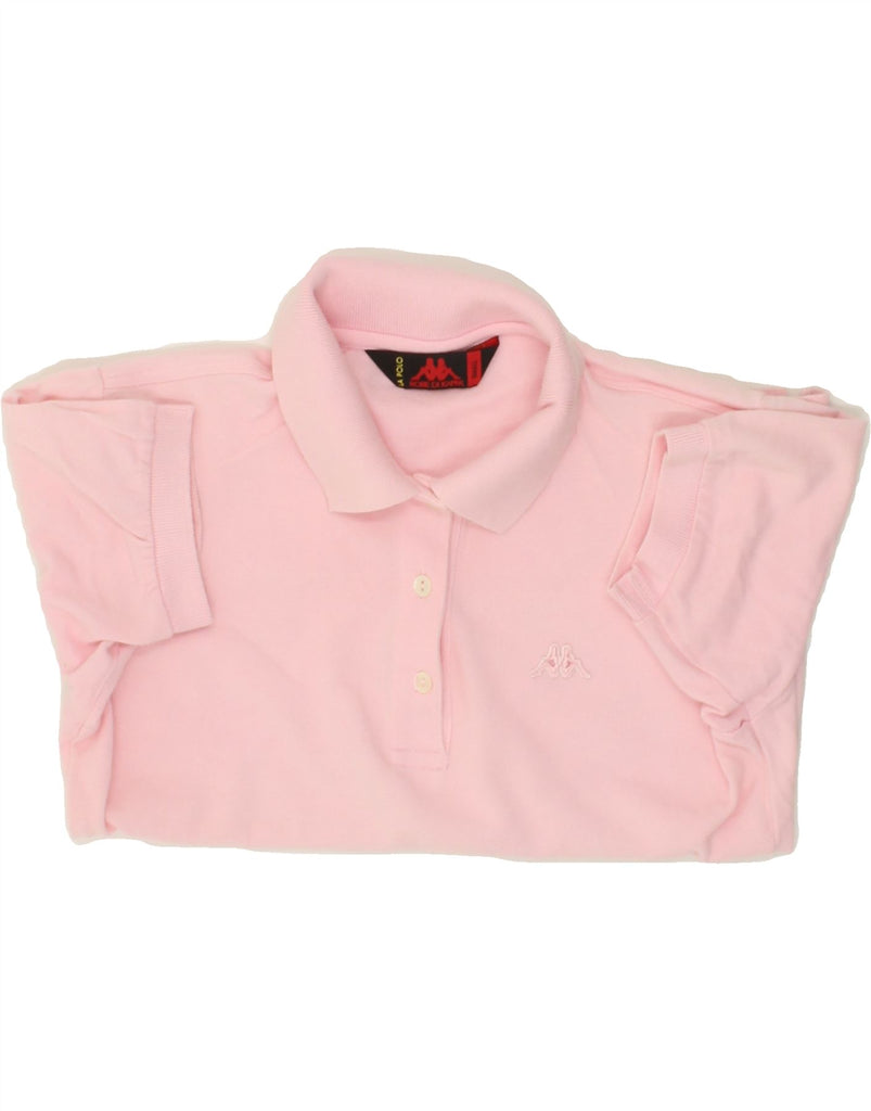 KAPPA Womens Polo Shirt UK 10 Small Pink Cotton | Vintage Kappa | Thrift | Second-Hand Kappa | Used Clothing | Messina Hembry 