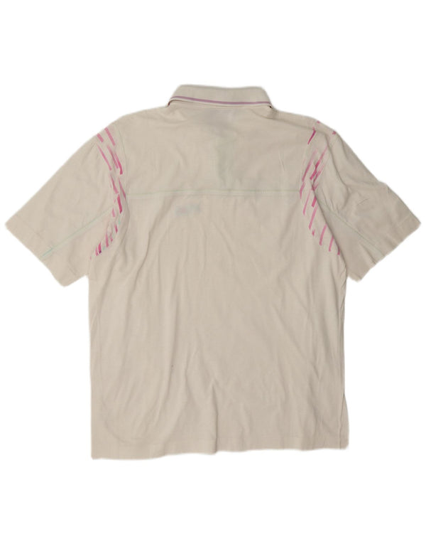 Fila Mens Polo Shirt IT 50 Medium White