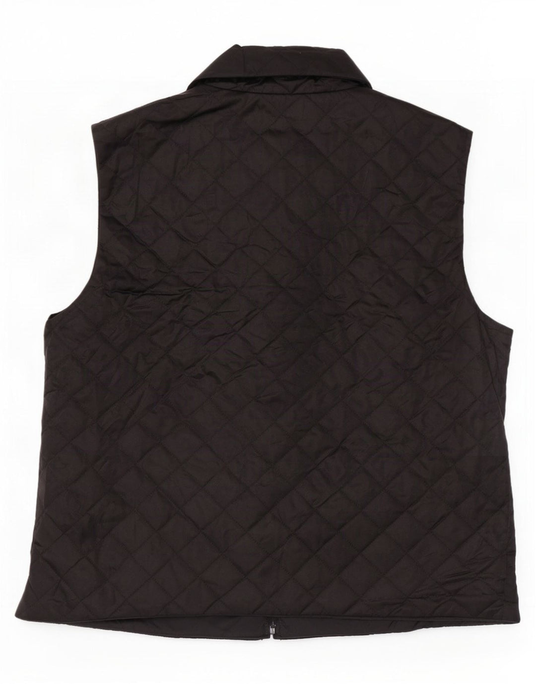 Benetton Womens Quilted Gilet UK 16 Large Black Polyamide