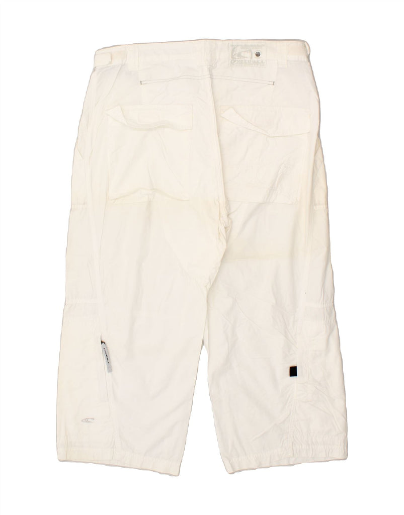 O'NEILL Mens Capri Casual Trousers W33 L22 White Cotton | Vintage O'Neill | Thrift | Second-Hand O'Neill | Used Clothing | Messina Hembry 