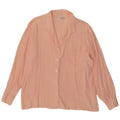 Antonelli Womens Shirt Blouse IT 48 XL Pink Acetate