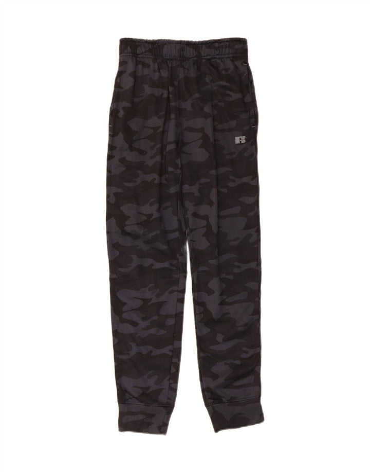 RUSSELL ATHLETIC Boys Tracksuit Trousers Joggers 10-11 Years Medium  Black Vintage Russell Athletic and Second-Hand Russell Athletic from Messina Hembry 