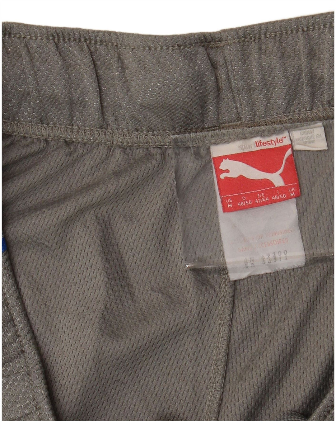 PUMA Mens Sport Shorts Medium  Grey Colourblock Polyester