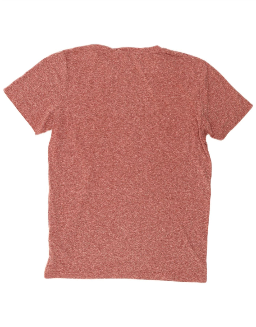 Jack & Jones Mens Graphic T-Shirt Top Large Maroon Flecked Polyester