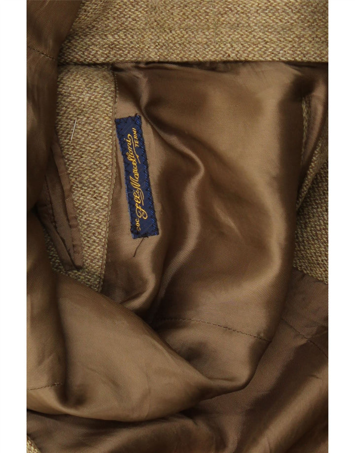 VINTAGE Mens Blazer Windbreaker Jacket UK 38 Medium Khaki